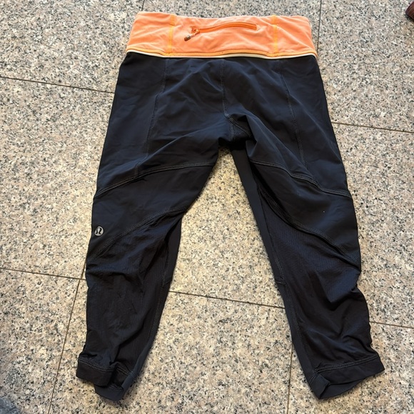 Lululemon Run for your Life right size 4 gray/orange - Picture 2 of 6